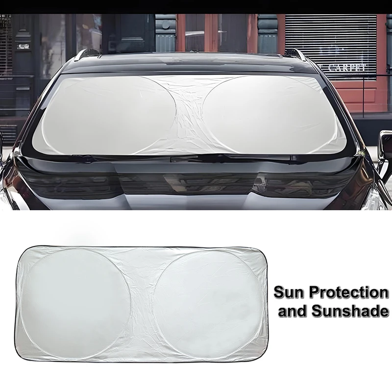 Car Window Sunshade Cover Folding Front Windscreen Protector UV Protect Accessories For BMW Mercedes Benz Audi Honda Peugeot VW