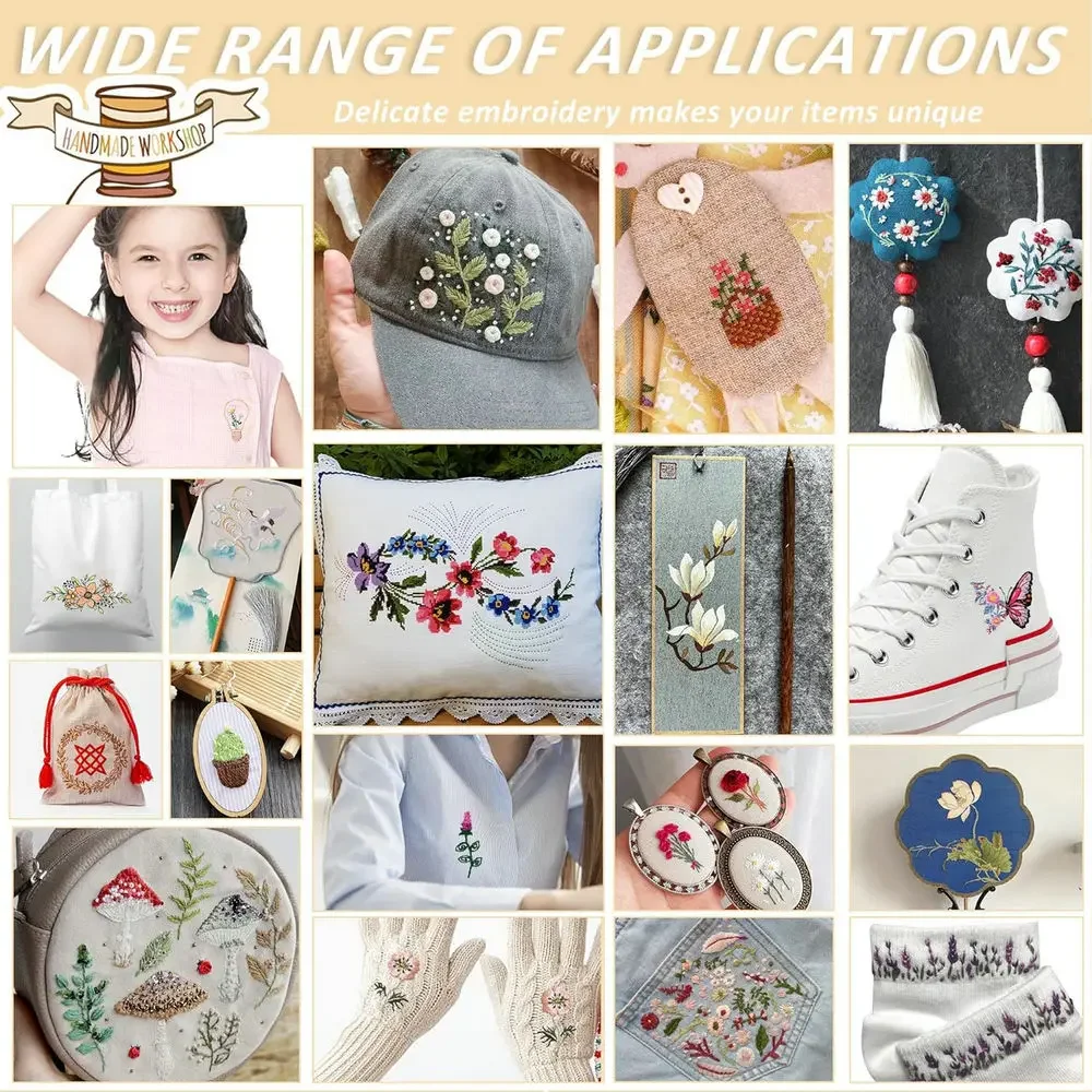 Water Soluble Stabilizer Embroidery Patterns, Stick and Stitch Embroider Paper Wash Away, Flower Floral Daisy Butterfly Designs