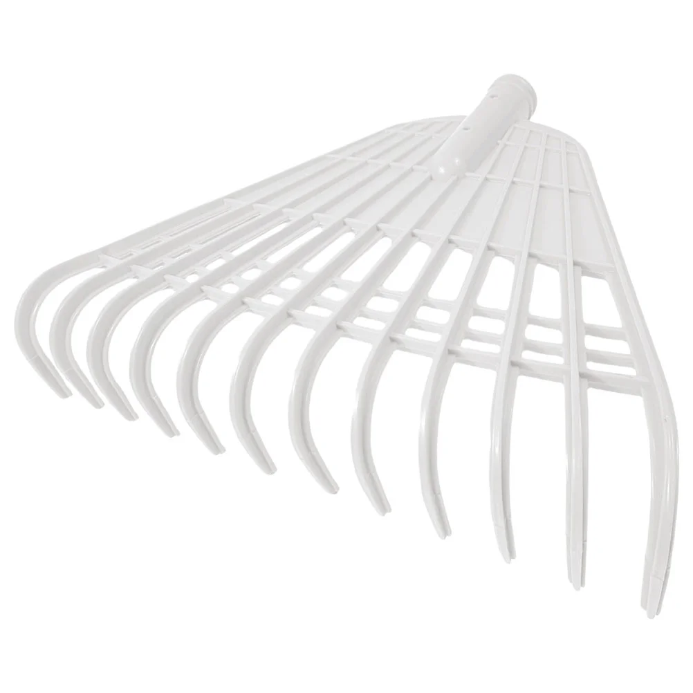 

Garden Pine Needle Rake Portable Plastic Lawn Rake Garden Shrub Rake for Leaves