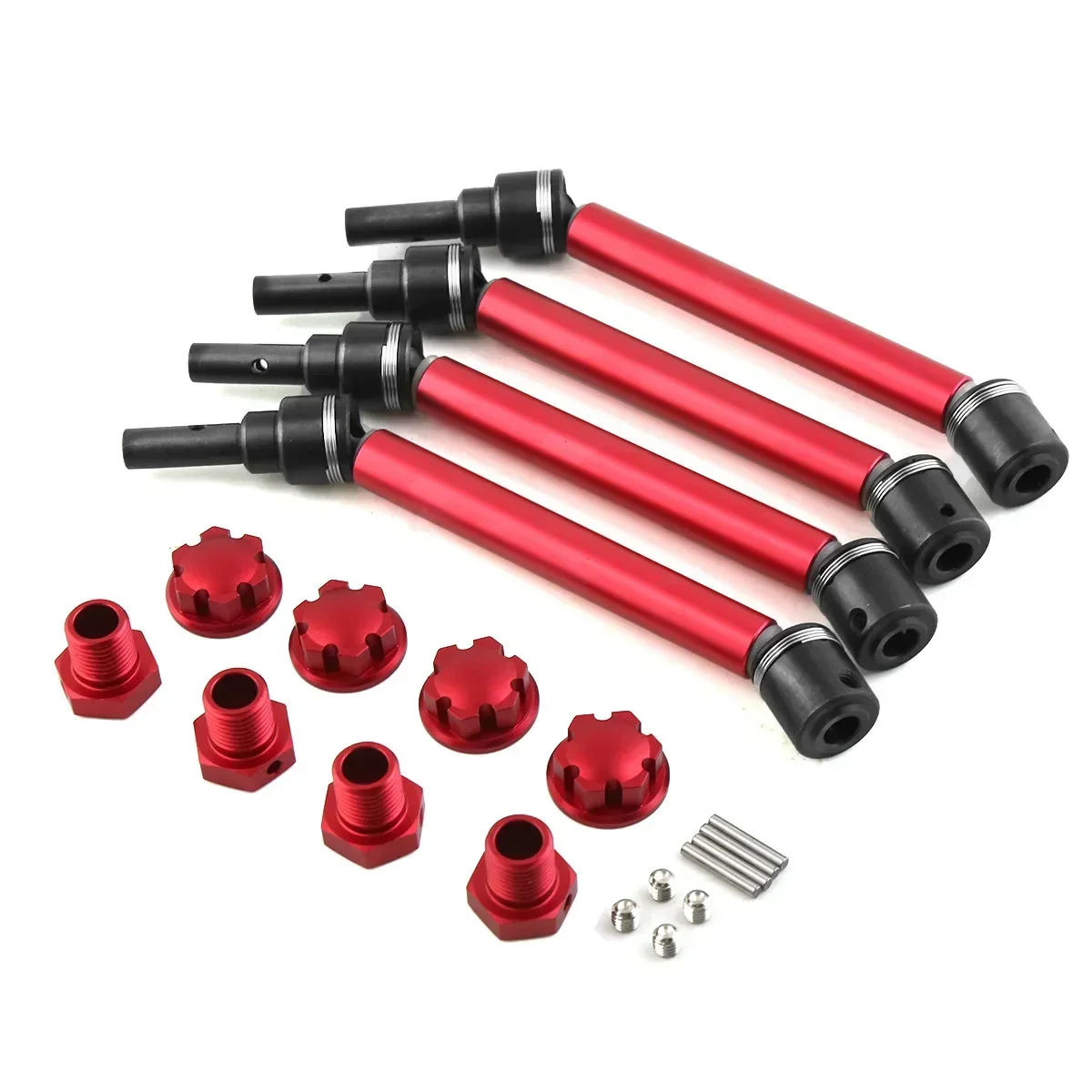 Catrc 4Pcs 8996X Albero Di Trasmissione Esteso Cvd Con Ruota Esagonale Per 1/10 Traxxas Maxx 2.0 V2 89076-4 Widemaxx Rc Parti Di Aggiornamento Per Aut