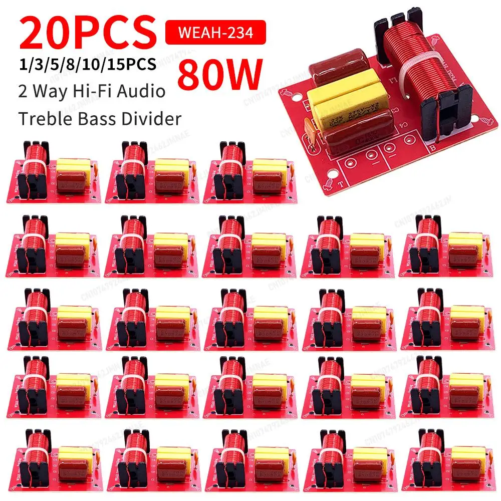 2x Crossover Per Altoparlanti 100W 1-Via 2° Ordine – Filtro Per Tweeter (Aperto Mai Usato)