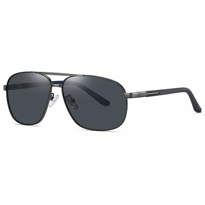 Metal Frame Sunglasses Square Sunglasses Polarized Men Woman Driving Goggles Fashion Shades Gradient Lens UV400