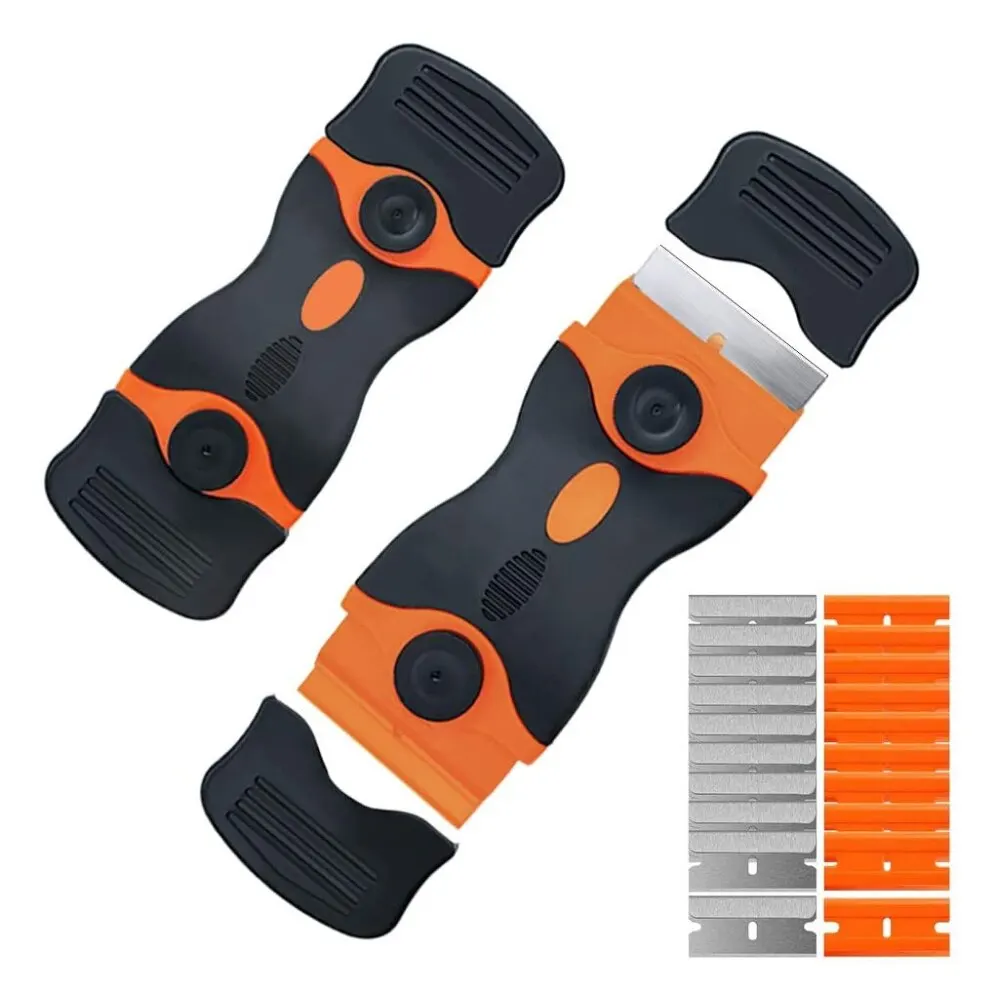 Hob Scraper Blades Cleaning Spatula Glue Ice Remover Razor Window Gap Glass Ceramic Gadgets for Home Spatula Kitchen Hob Cleaner 3