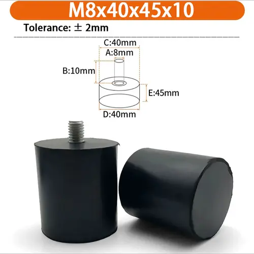 M6 M8 M10 Rubber Adjustable Feet Pad Feet Pad With Screw Table Chair Balck Leveling Foot Pad Furniture Leg Anti-shock Protection - Image 51
