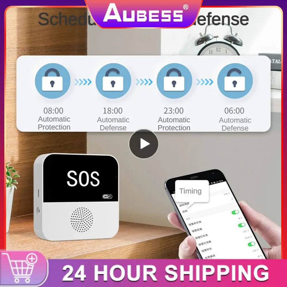 

Smart SOS Emergency Button Tuya WiFi Pager Elderly People Living Alone, Home Care Emergency -click Help