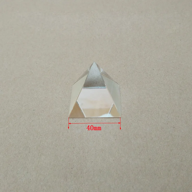 1 pc 120 MM Optique Pyramide Verre Prisme Arc-en-Ciel polyédrique