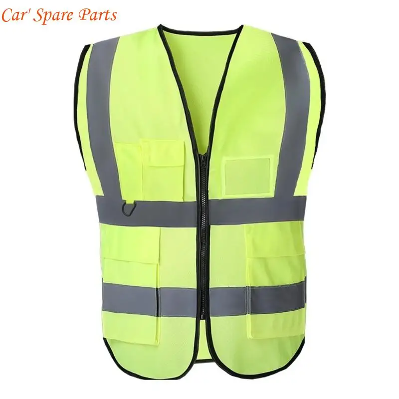 Y4UA 높은 가시성 반사 조끼는 자동차 여성과 남성을위한 안전한 노란 조끼가 될 수 있습니다.