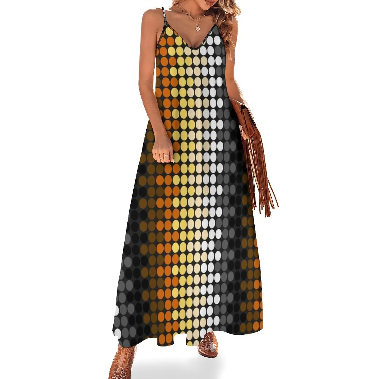 

Bear Circle Pattern Sleeveless Dress cute dress summer dresses for women 2024