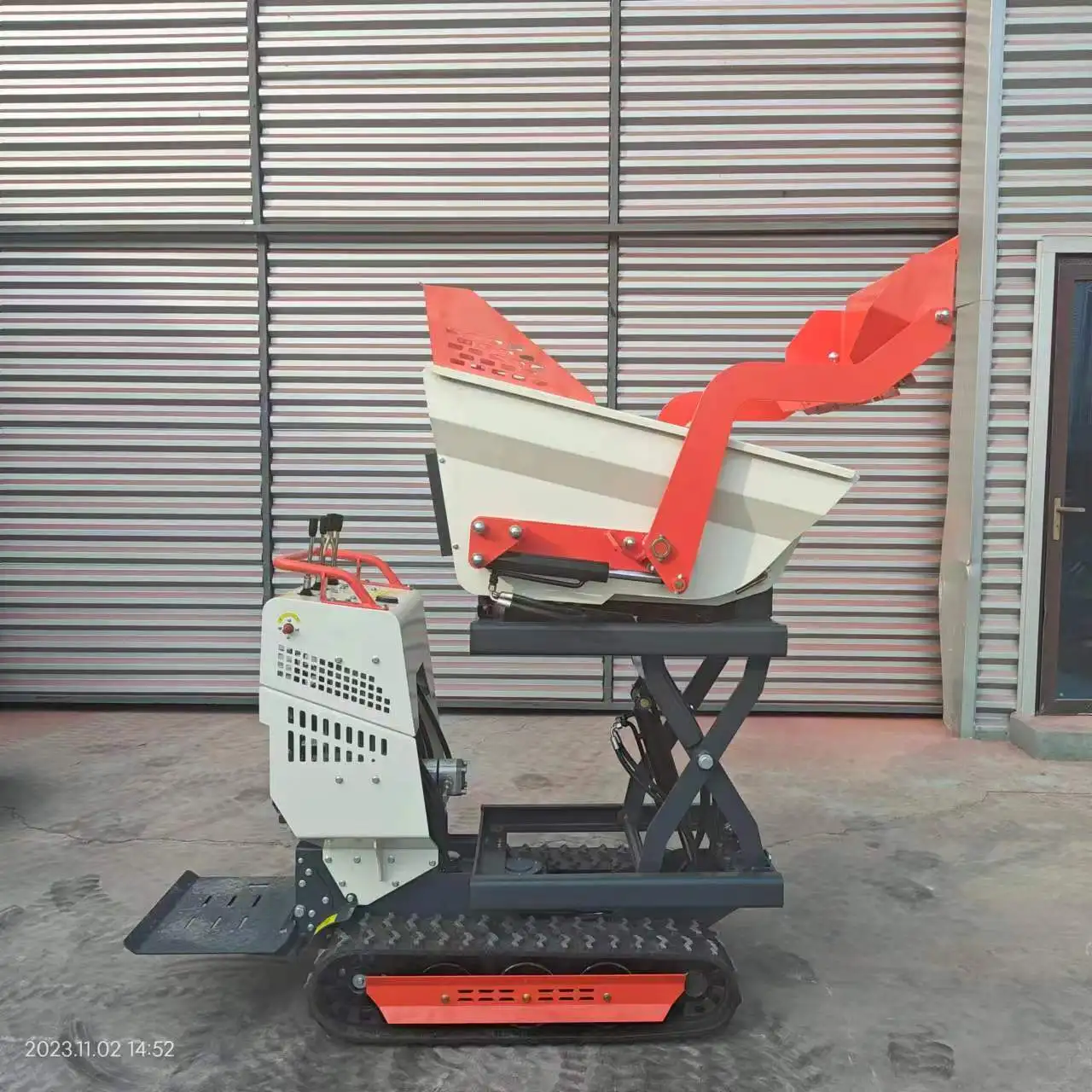 Hightop Ht500 Mini Dumper Più Piccolo 500Kg Idraulico All Terrain Track Mini Dumper Cingolato Dumper Mini Carriola