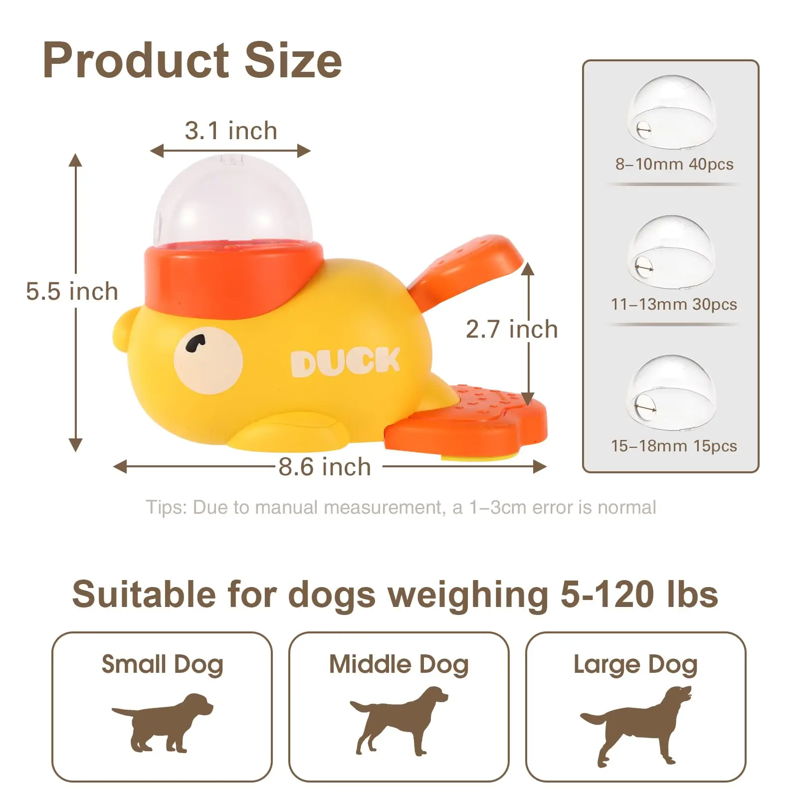 2-in-1 interactive dog toy - Yellow Duck Slow Food & Jigsaw Snack dispenser stimulates the brain anti-swallowing feeding bowl 6