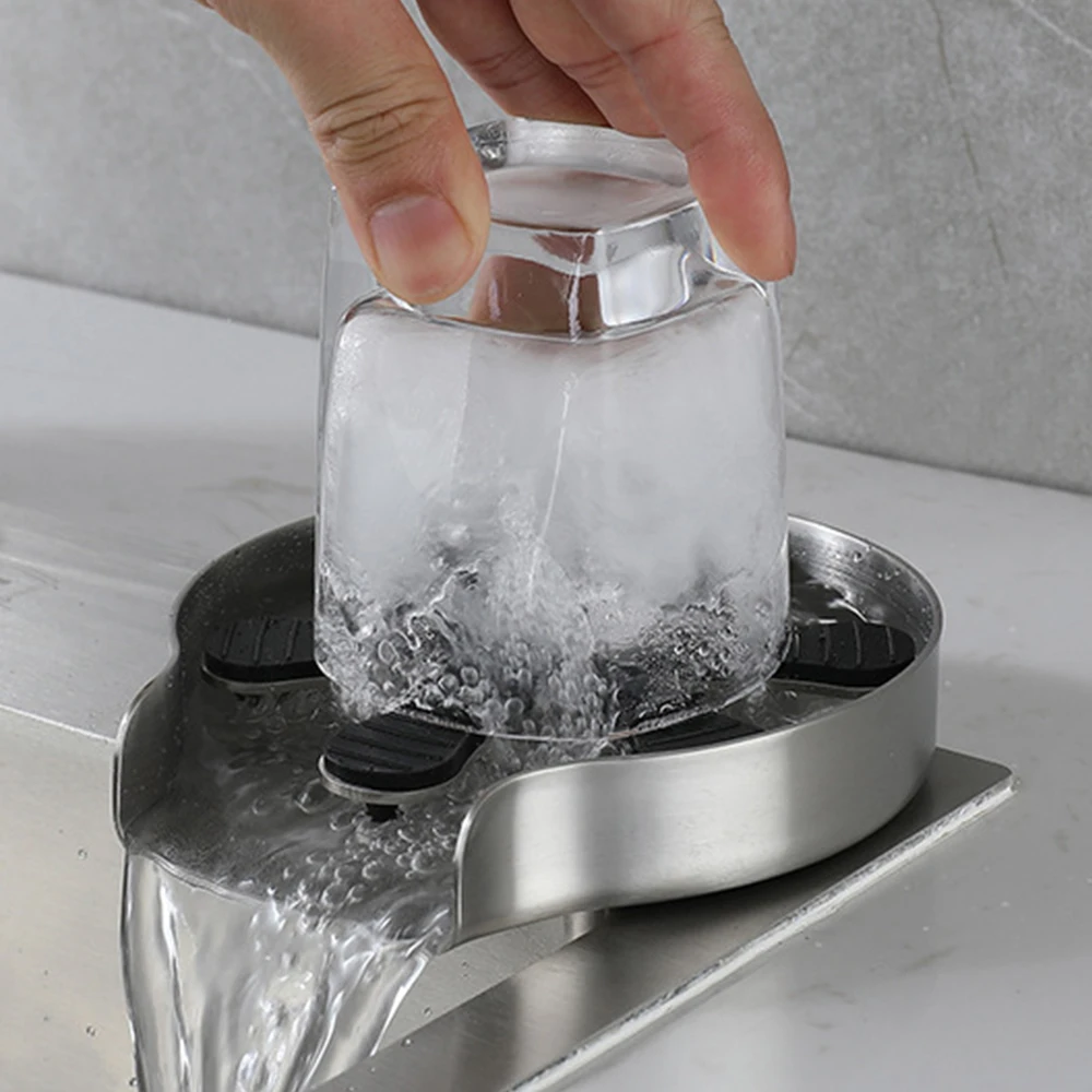 Rinser Cup Washer Coffee Cup Cleaning Tool Bar Faucet Washing Pressure 