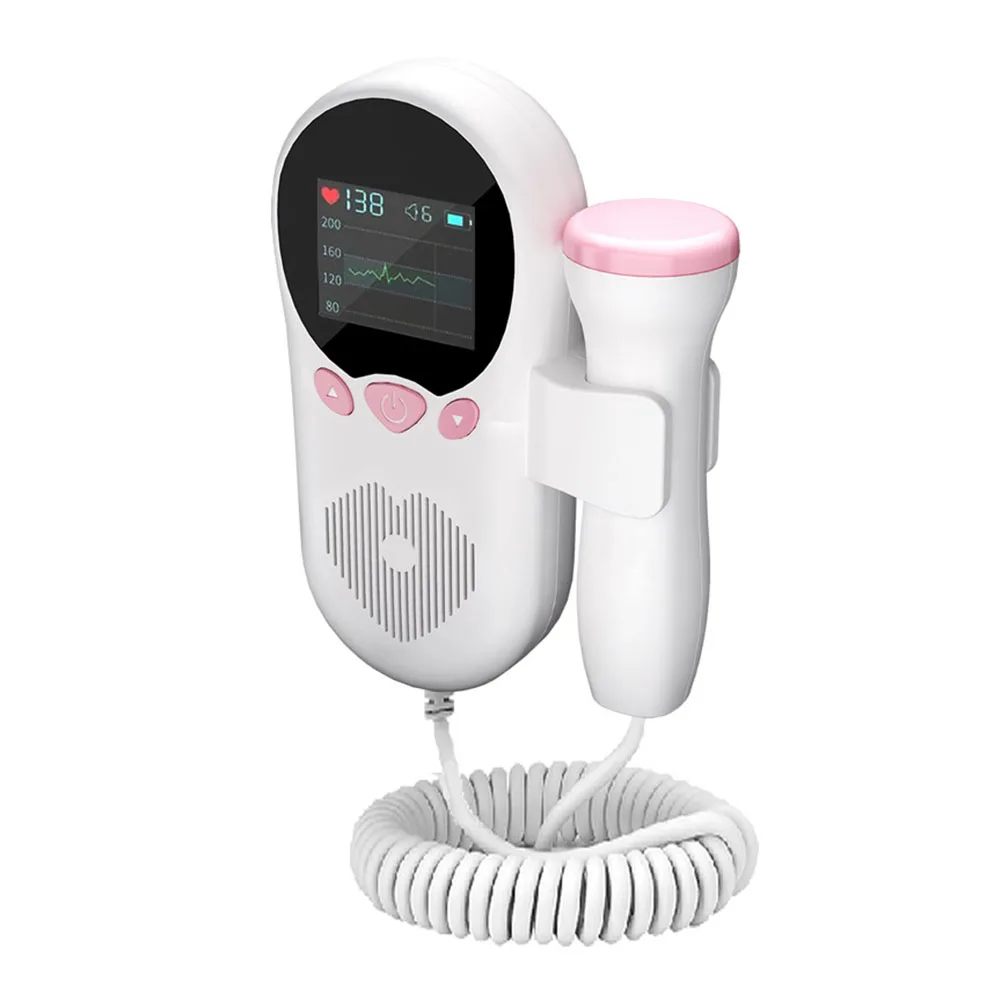 Acheter Doppler fœtal portatif de 3.0MHz pour le moniteur cardiaque de bébé  de réduction de bruit à la maison pour la grossesse tenue dans la main