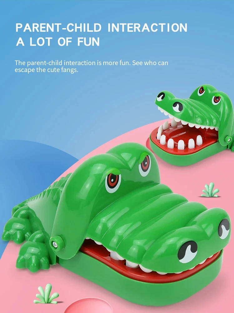 Bite hand crocodile children's toy stress relief toy parent-child interactive party prank toy image 9
