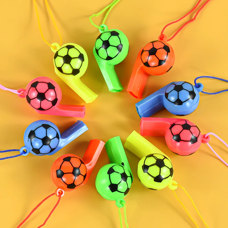 Description Picture 4 of item10/20Pcs Soccer Party Gifts Whistles Noise Maker Toy Kids Sports Football Theme Birthday Party Favors Pinata Goodie Bag Filler