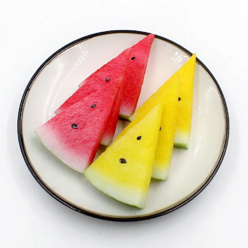 Simulated Watermelon Skin Fake Watermelon Slices Fake Fruit Slices Food Model for Restaurant Decoration Shoot food model food photography props