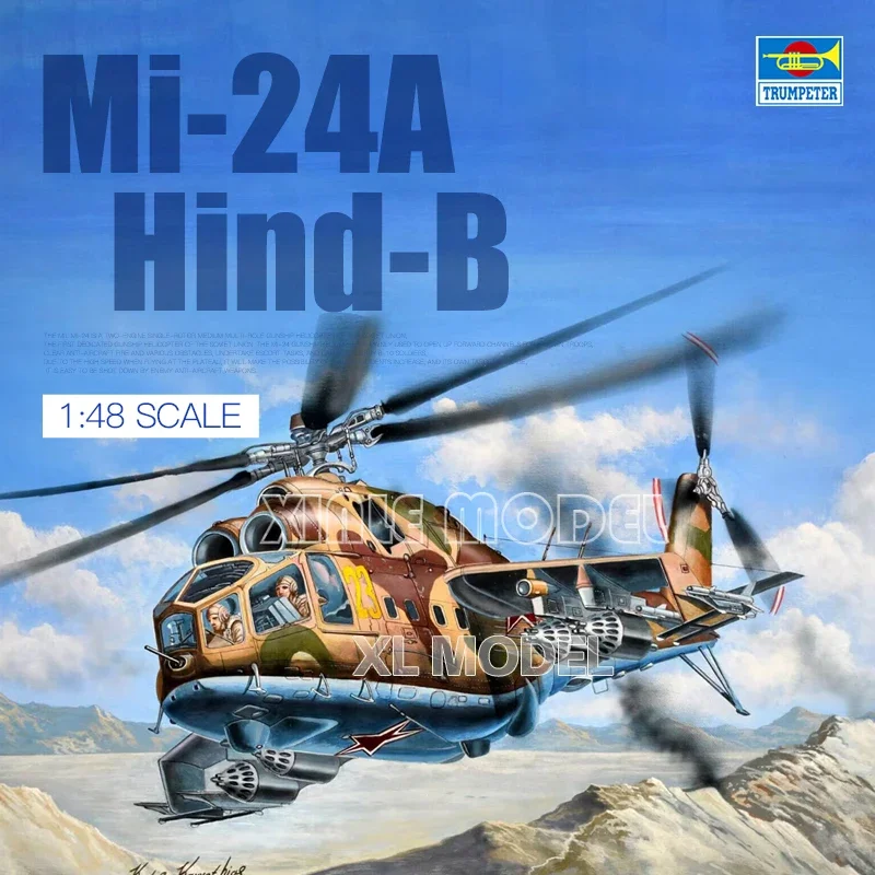 Trumpeter 05829 1/48 Mô Hình Trực Thăng Mi-24P Hind-F