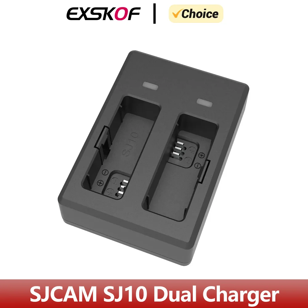 SJCAM SJ10 PRO двойное зарядное устройство для SJCAM SJ10 PRO, SJ10X, SJ10 PRO Двойной экран экшн-камеры