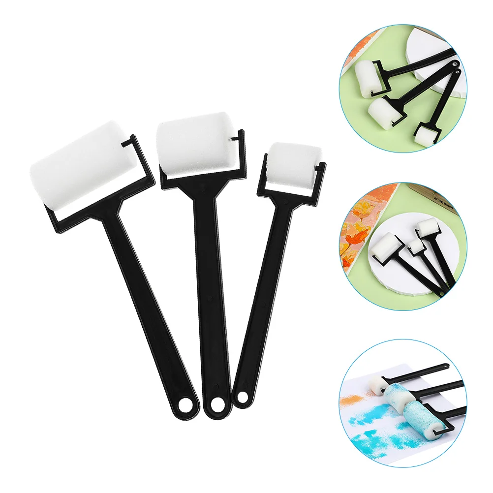 9 Pcs Sponge Brush Craft Roller Paint for Kids Sponges Graffiti Toddler Brushes Rollers Painting Child