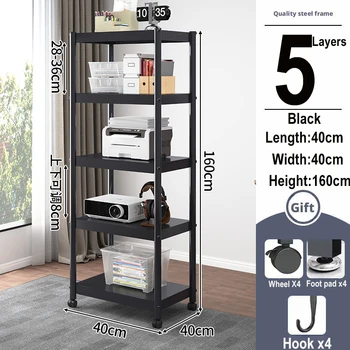 ขาตั้งเครื่องพิมพ์Rack Audio Video Mediaตู้แนวตั้งชั้นที่ถอดออกได้ชั้นวางเครื่องพิมพ์ห้องครัวเตาอบไมโครเวฟRackผู้ถือชั้นวาง 18
