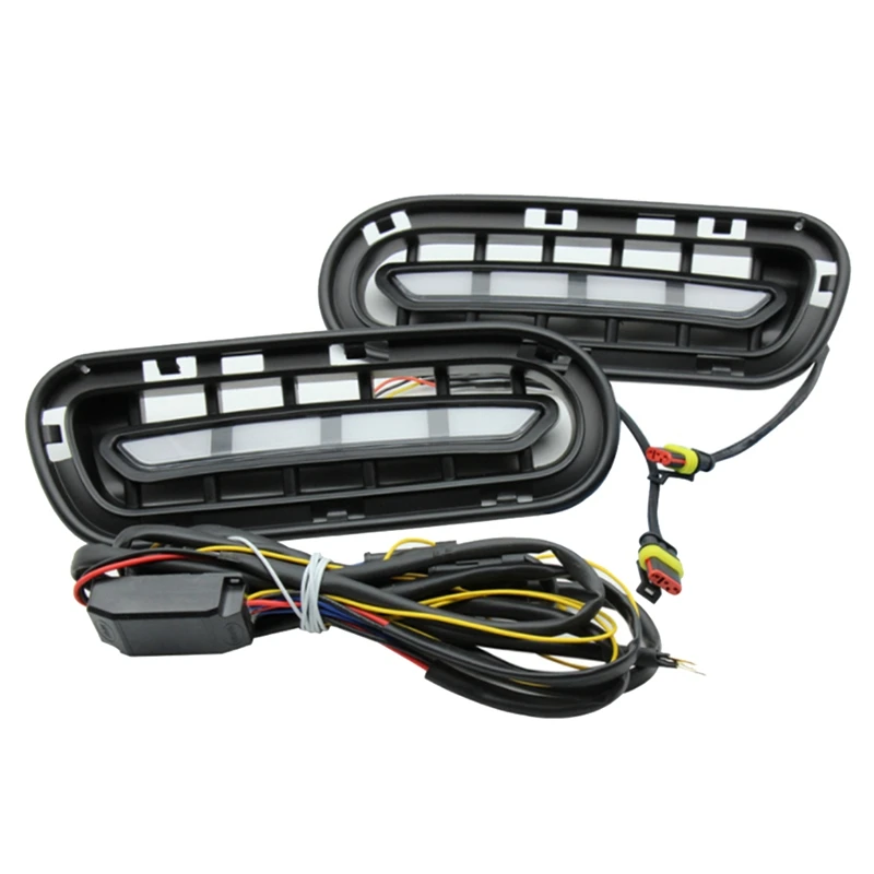 

Автомобильные дневные ходовые огни DRL, противотуманные фары на передний бампер, две функции для Kia Stinger 2018-2022