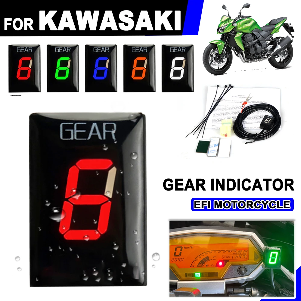 16LEDGearIndicatorSpeedDisplayMeterforKawasakiZ300Z650Z750