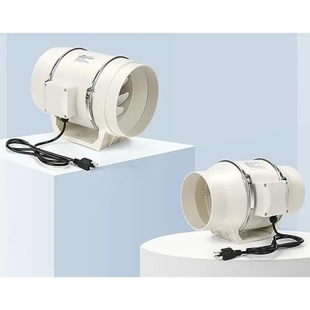 Inline Duct Fan 390 CFM 6 Inch Ventilation Blower Grow Room Tent Bathroom Kitchen