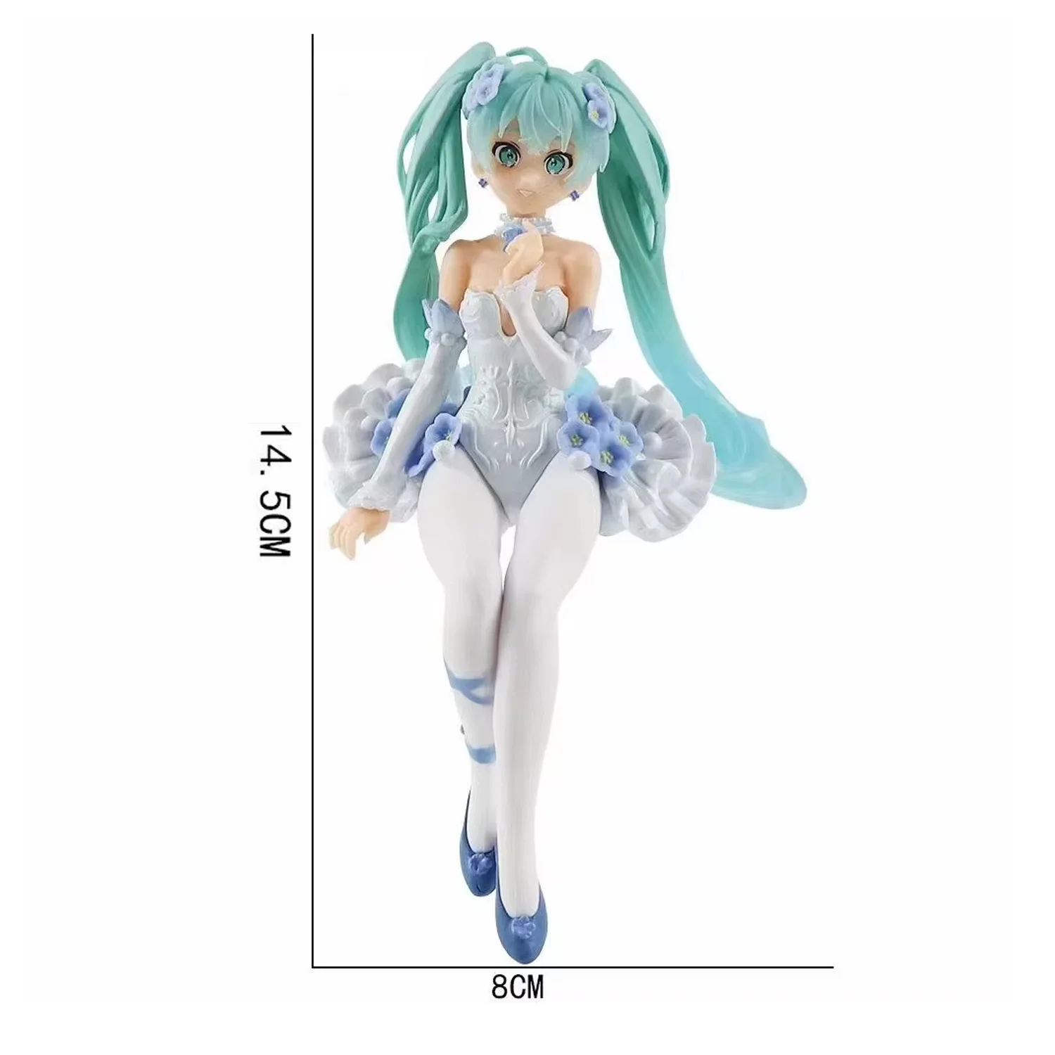 Miku Themed Decorative Statue Set - Detailed Character Display Ornament for Tabletop Decor & Hobby Collection