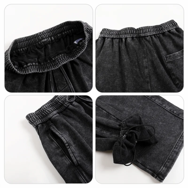 Customized pants free printing logo images cotton oversize old design sweatpants cultural men's and women's Casual pants 2