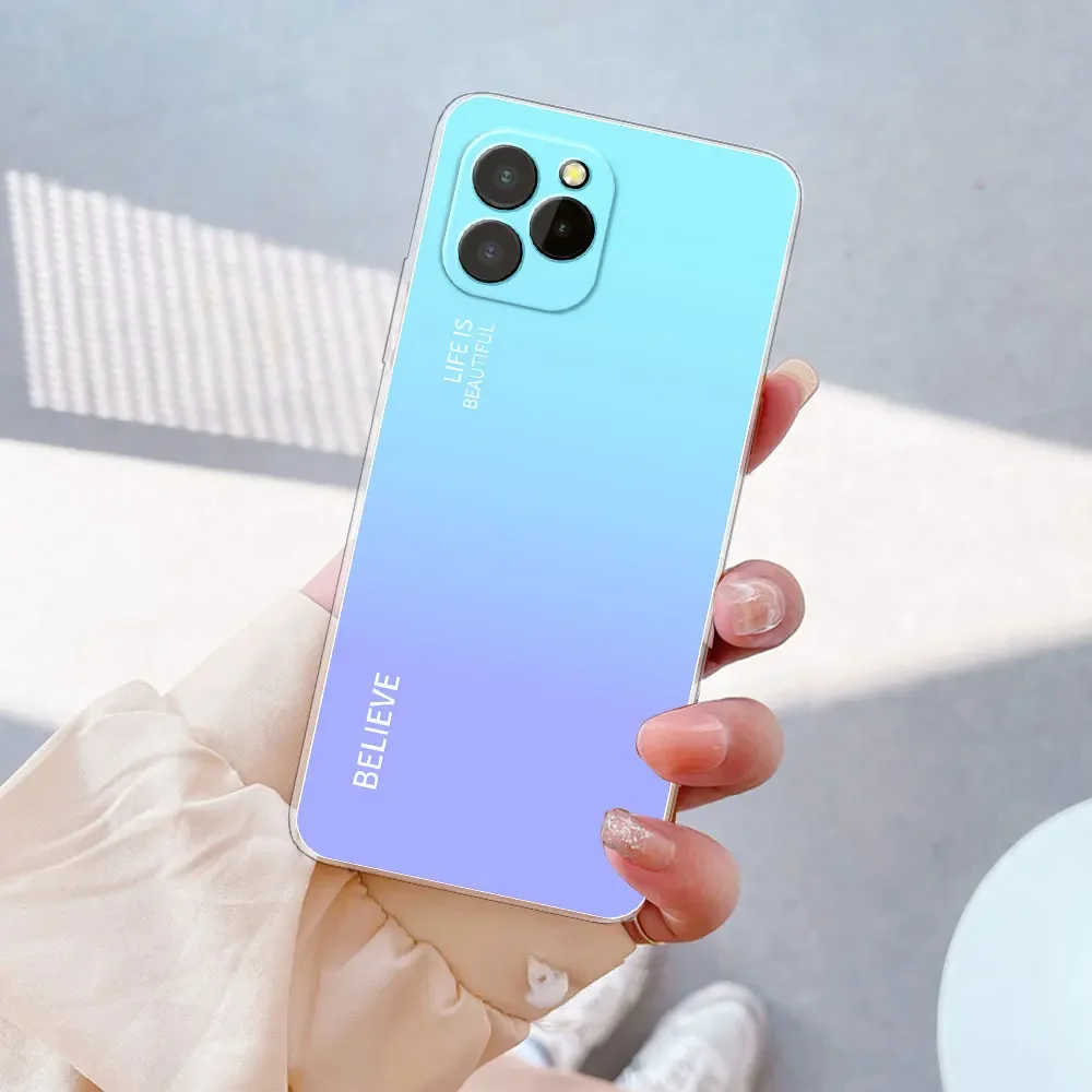 Oukitel C21 Pro Clear Marble Silicone Soft Case - Stylish Protective Cover