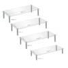 Acrylic Display Risers Stand Organizer, Clear Acrylic Shelf Riser Compatible With Perfume,Doll, Cake,Figure Display Decoration 2