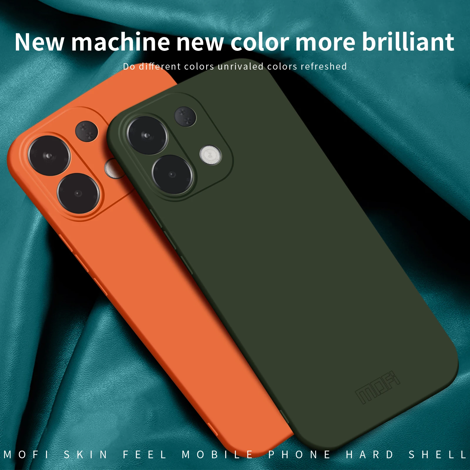 Oppo K12s 5G 휴대폰 케이스용 MOFI JK Qin 시리즈 스킨 터치 매트 지문 방지 뒷면 커버 - 그레이