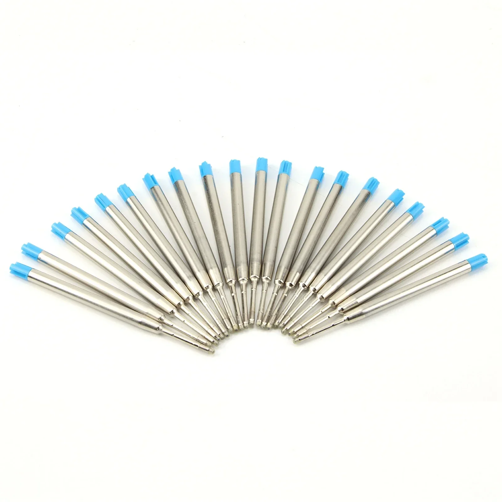 20pcsset L:3.9 In Ballpoint Pen Refills for Parker Pens,Medium Point blue red Black Ink 6
