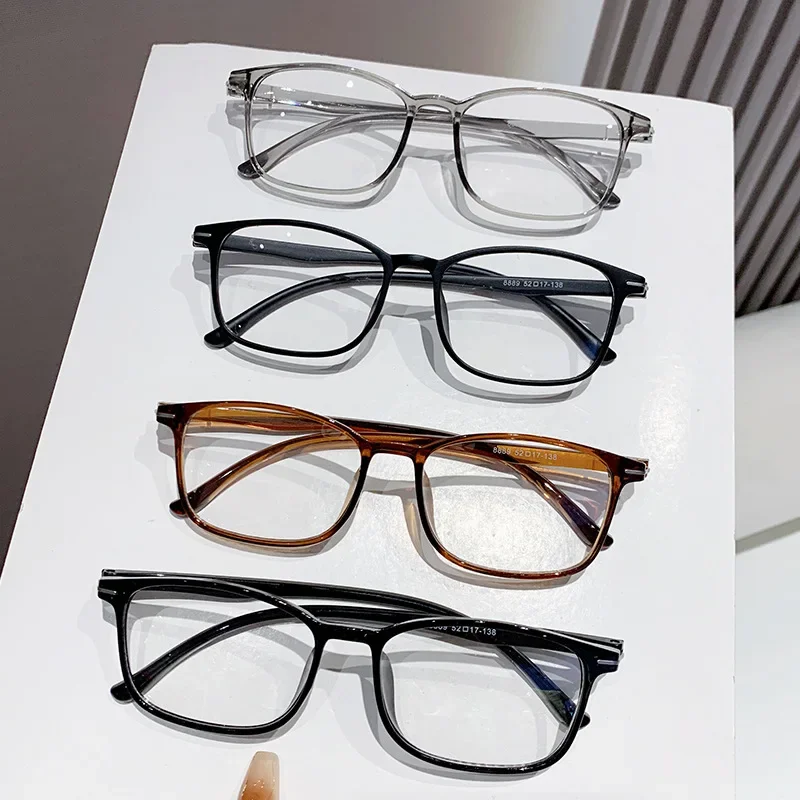 2025 Ultralight Square Photochromic Myopia Glasses Prescription Eyeglasses for Men Women Indoor Outdoor Anti-UV Near Sight Eyewear Retro Eyeglasses