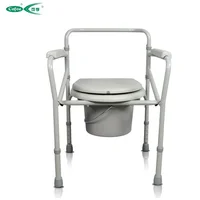China Hot selling Hospital Folding Walker/Commode Chair Price/Potty Chair Adult portable toilet training chair 2