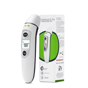 Kingclinic Baby Forehead Ear Infrared Thermometer Digital Lcd Display Body Measurement Kids Adult Fever Alarm 35 Memory 6