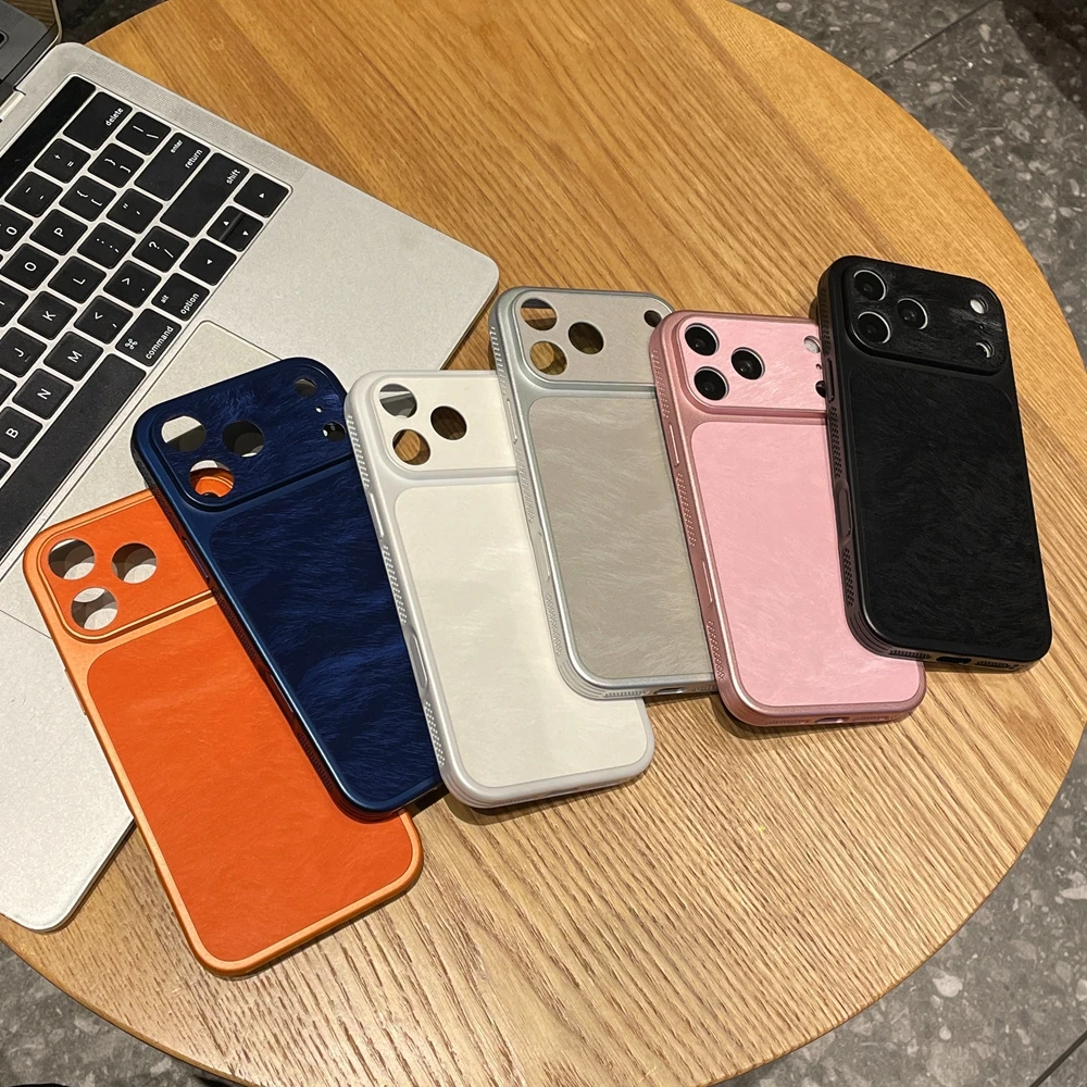 Luxury Velvet Phone Case with Camera Protection and Heat Dissipation