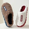 Thick Sole Home Indoor Outside Men And Women Couples Winter Household Warm Fluffy Slippers Fashion Plush Cotton Shoes Ladies 3
