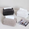 Drop Shipping Modern Simple Velvet Jacquard Tissue Box-like Home and Office Tissue Set Napkin Holder Caja De Pañuelos 2