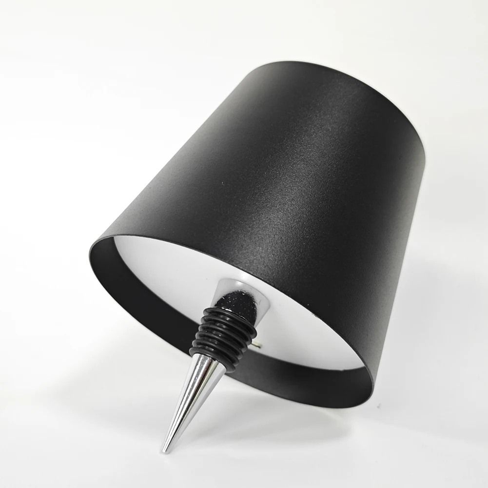 Wireless Bottle Lamp LED Night Light For Wine Bottle Rechargeable Touch Control 3 Light Colors Bedside Lamps For Restaurant Bar