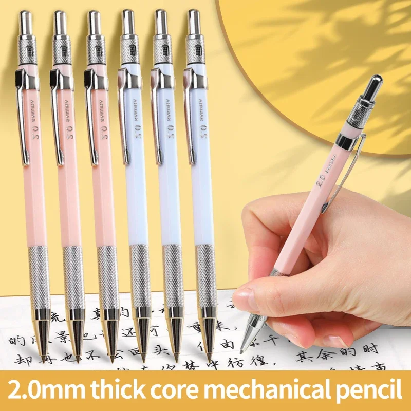 

Sakura 2.0mm Metal Mechanical Pencil Painting with Lead Refills Sketching Writing Pencils For Students School Pen Art Stationery