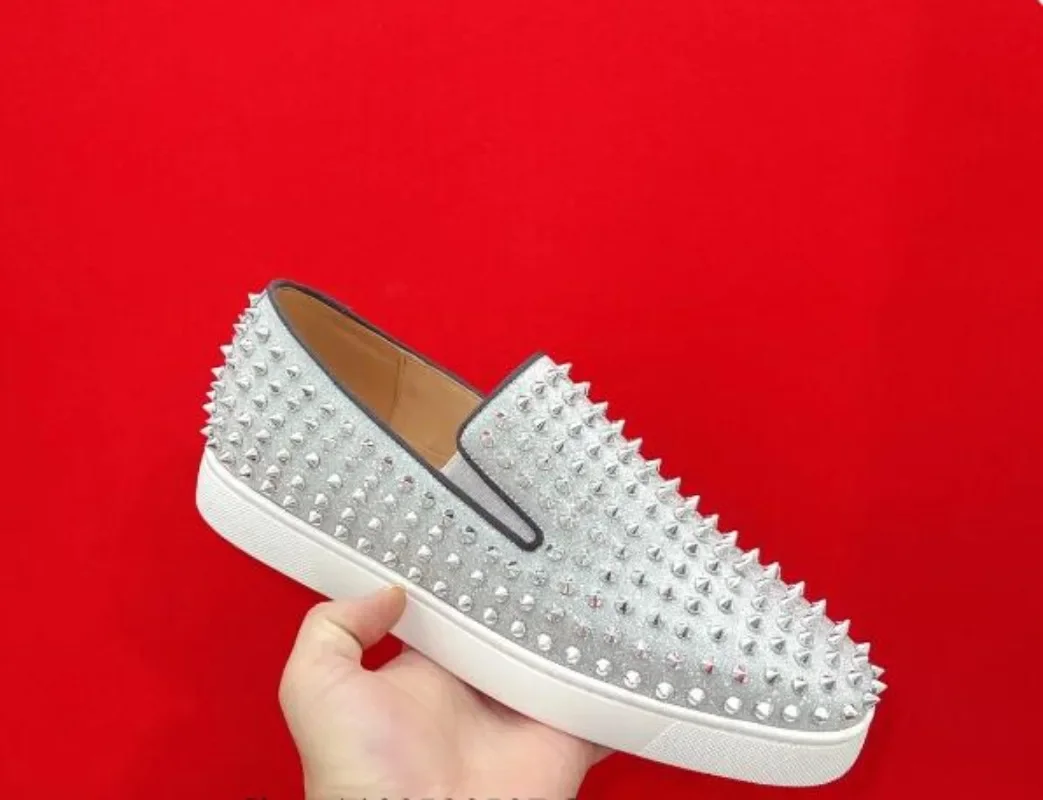 Men's Shoes Women's Loafer Sequins Wedding Banquet Nightclub Designer Flats