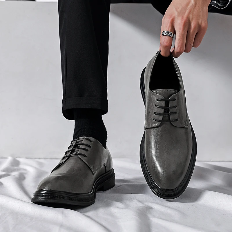 Italian Dress Shoes Men Wedding Party Shoes High Quality Casual Loafer Male Designer Flat Zapatos Hombre Plus Size 47