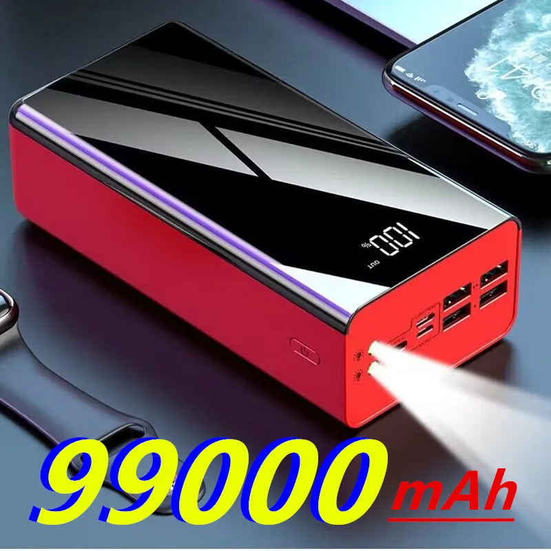 65WPowerBank99000mAhExternalBatteryFastCharge4USBCPowerful