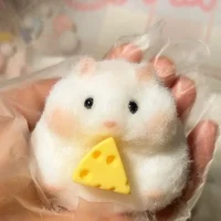 Taba Squishy Toy Mushy Silicone Mochi Toy Fuzzy Cute Hamster Handmade NEW Fidget Toy Relief  Stress Relax Gift 1
