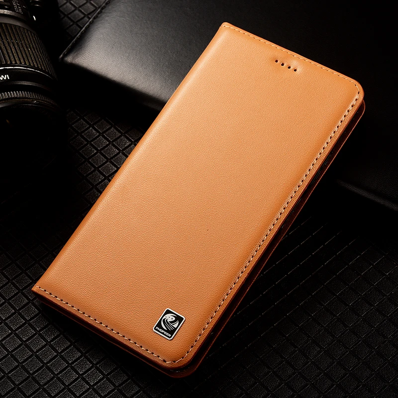 Napa Genuine Leather Flip Case with Card Holder Slots - Premium Protective Phone Cover