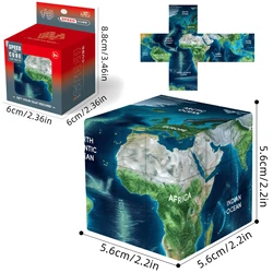 Dynamic 3D Puzzle Cube: The Ultimate Mind - Bending Souvenir & Holiday Gift (3D map - ZNX327)
