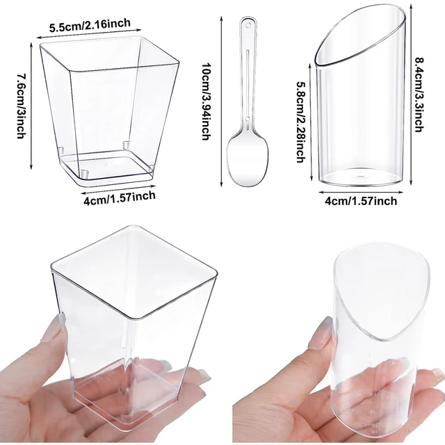 5 oz Round Glass Small Parfait Dessert Cup - 3 x 3 x 2 - 10 count box