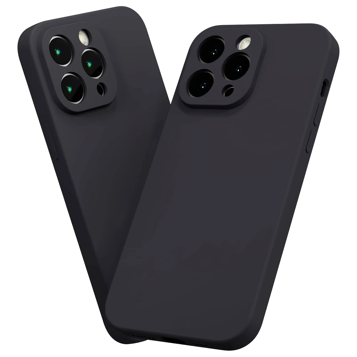 Sleek Black Silicone Ultra-Thin Soft Back Phone Case