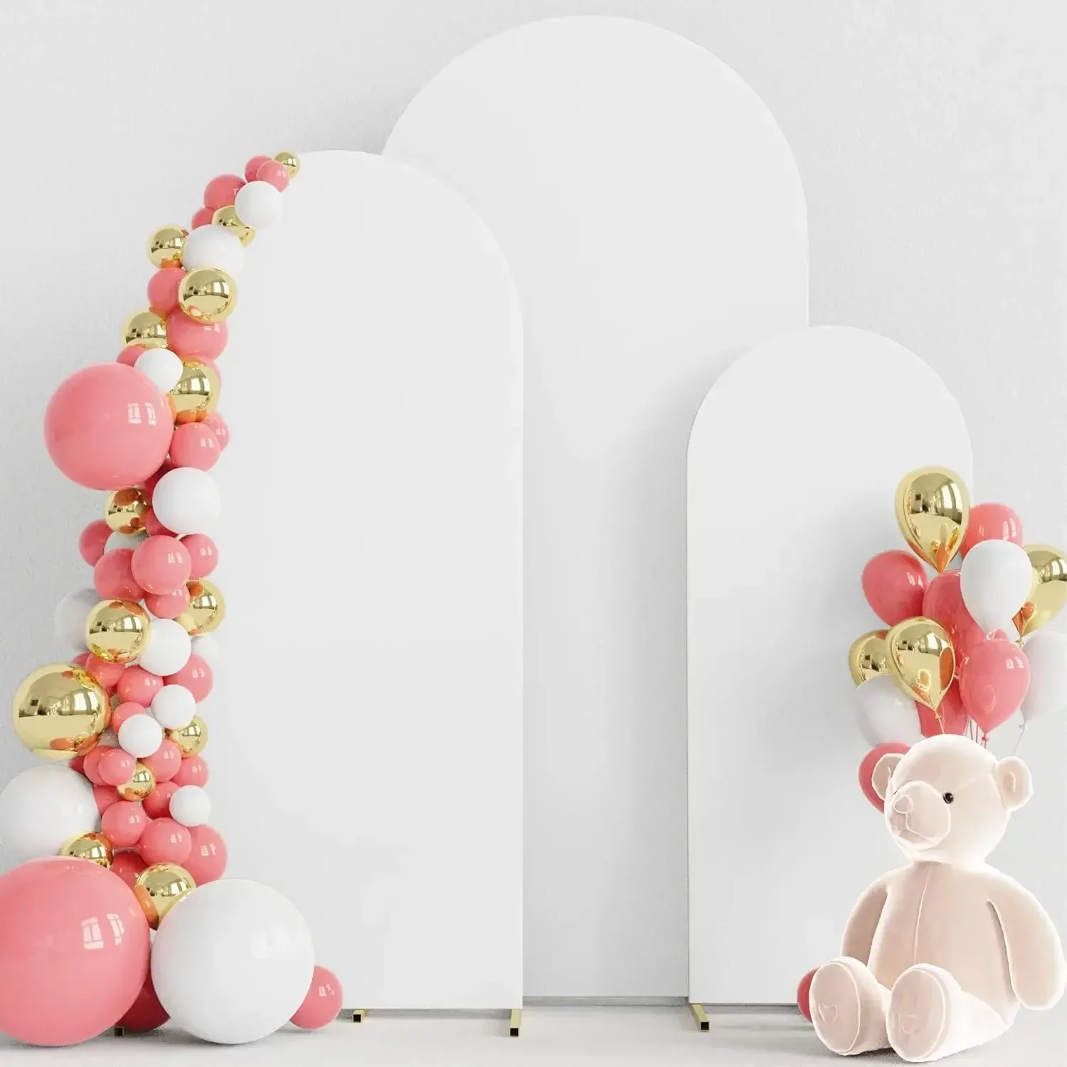 Arch Backdrop Cover Double Sided Arch Backdrop Cover Elastic Spandex Background Wedding Birthday Baby Shower Anniversaire Custom Party Decorations