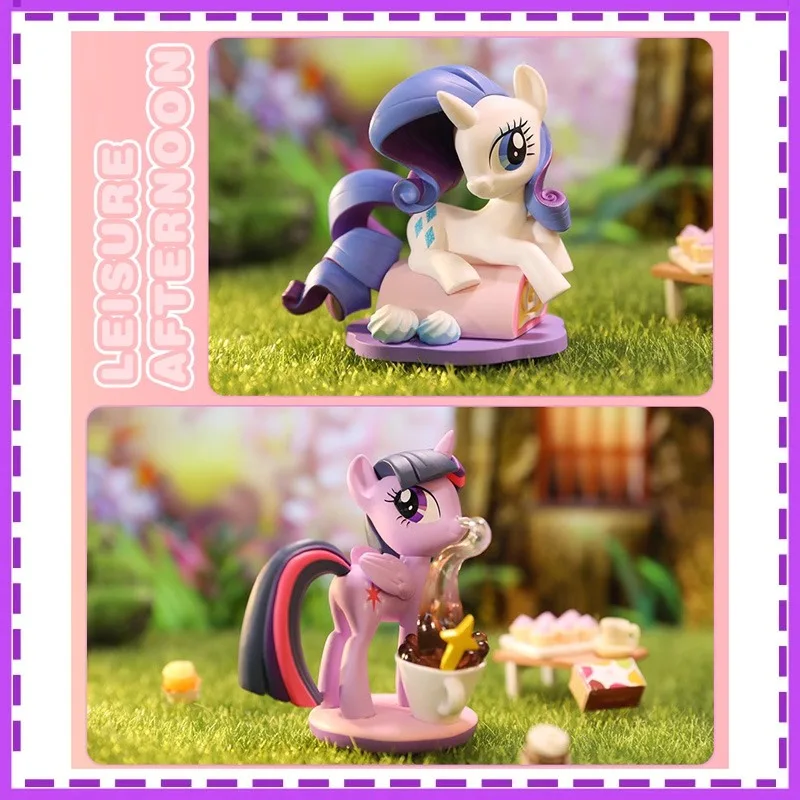 

Anime My Little Pony Rainbow Dash Rarity Fluttershy Pinkie Pie Twilight Sparkle Leisure Afternoon Action Figure Model Toys